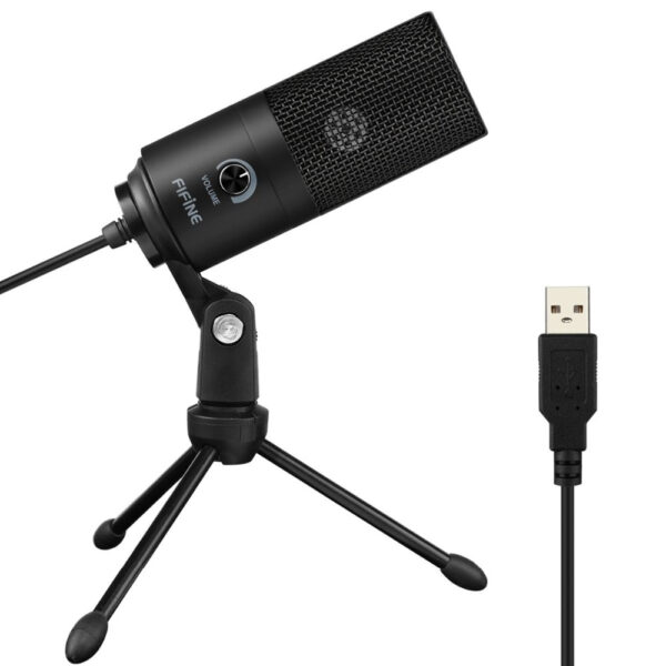 Metal USB Microphone with Tripod - Image 2