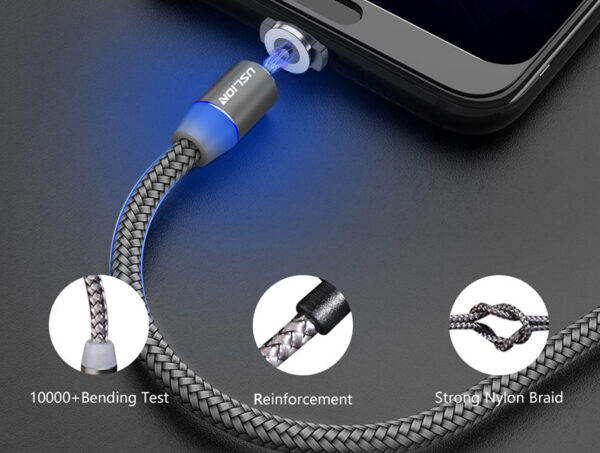 Magnetic USB Fast Charging Micro / Type C Cable - Image 7