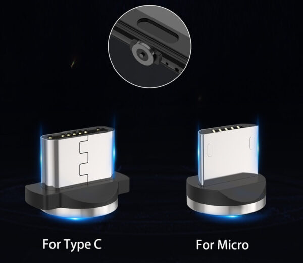 Magnetic USB Fast Charging Micro / Type C Cable - Image 4