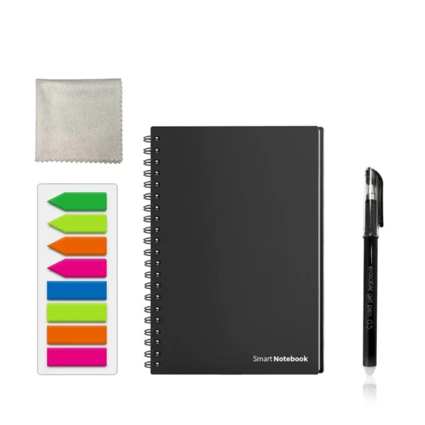 Smart Reusable Digital Notepad Horizon – Dotted Paper Design with Erasable Pen & Cleaning Cloth, Infinite Cloud Storage & Reusability"