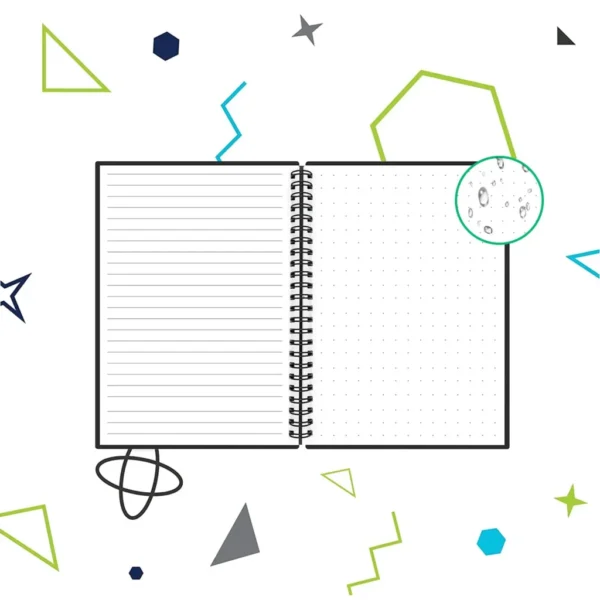 Smart Reusable Digital Notepad Horizon – Dotted Paper Design with Erasable Pen & Cleaning Cloth, Infinite Cloud Storage & Reusability" - Image 3